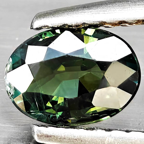 Natural Green Sapphire Gemstones 0.71 Ct. Oval Shape 6.2 x 4.5 Mm. (1 of 3)