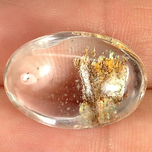Natural Moss Quartz Gemstones 20.42 Ct. Oval Cabochon Shape 21 x 14.7 Mm.: Product ID: 805523645 Product Name: Natural Quartz Weight: 20.42 CT. Size: 21 x 14.7 x 9.7 MM. Shape: Oval Cabochon Color: White Brown Clarity:Semi - Transparent Luster: Good Gems Origin: Thailand Tre