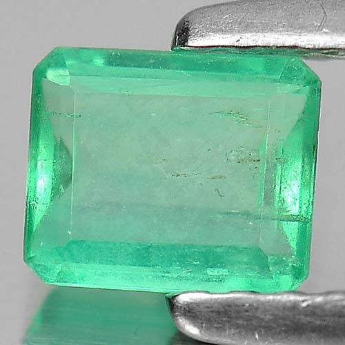 Natural Green Emerald Gemstones 0.42 Ct. Octagon Shape 5.3 x 4.5 Mm. (1 of 3)