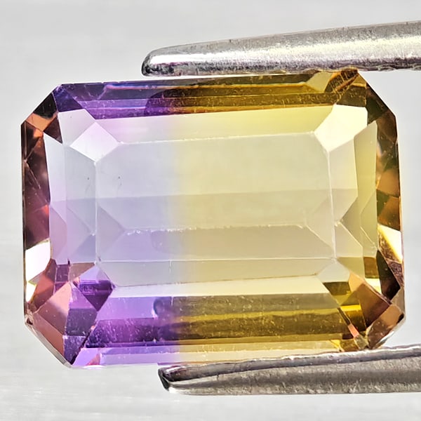 Natural Bi Color Ametrine Gemstones 2.15 Ct. Octagon Shape 9.1 x 6.9 Mm. (1 of 3)