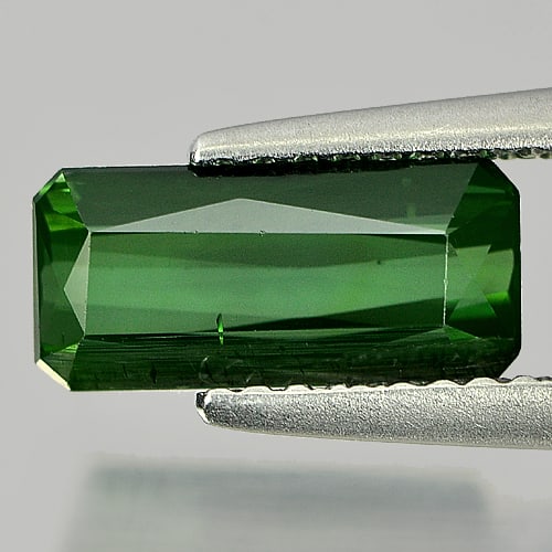 Natural GreenTourmaline Gemstones 1.72 Ct. Octagon Shape 10.2 x 4.7 Mm.: Product ID: 807222122 Product Name: Natural Tourmaline Weight: 1.72 CT. Size: 10.2 x 4.7 x 3.7 MM. Shape: Octagon Color: Green Clarity:VSI Luster: Good Gems Origin: Nigeria Treatment: Unheated Crystal