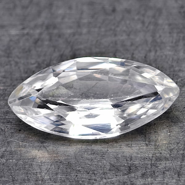 Natural White Zircon Gemstones 0.70 Ct. Marquise Shape 8 x 4 Mm.: Product ID: 807742929 Product Name: Natural Zircon Weight: 0.70 CT. Size: 8 x 4 x 2.3 MM. Shape: Marquise Shape Color: White Clarity:VSI Luster: Good Gems Origin: Cambodia Treatment: Heated Crystal St