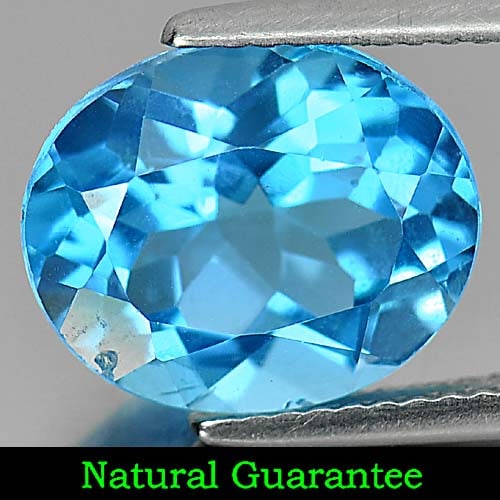 Natural Swiss Blue Topaz Gemstones 5.48 Ct. Oval Shape 12 x 10 Mm.: Product ID: 807161076 Product Name: Natural Blue Topaz Weight: 5.48 CT. Size: 12 x 10 x 6.5 MM. Shape: Oval Color: Swiss Blue Clarity:VVS Luster: Good Gems Origin: Brazil Treatment: Treated Crystal St