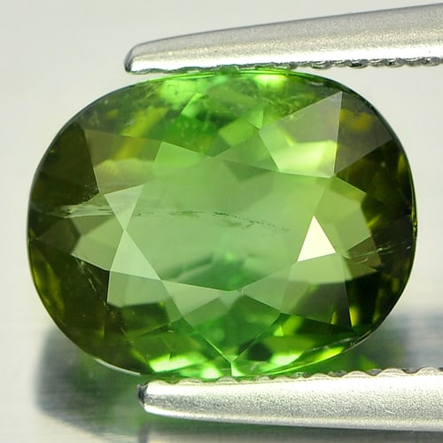 Natural Green Tourmaline Gemstones 2.40 Ct. Oval Shape 9.1 x 7.2 Mm.: Product ID: 807232608 Product Name: Natural Tourmaline Weight: 2.40 CT. Size: 9.1 x 7.2 x 4.8 MM. Shape: Oval Color: Green Clarity:SI1 Luster: Good Gems Origin: Nigeria Treatment: Unheated Crystal Str