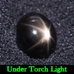 Natural Black Star Sapphire Gemstones 2.94 Ct. Oval Cabochon Shape 8.4 x 7 Mm.: Product ID: 806138480 Product Name: Natural Star Sapphire Weight: 2.94 CT. Size: 8.4 x 7 x 4.5 MM. Shape: Oval Cabochon Color: Black Clarity:Opaque Luster: Good 6 Rays Star Gems Origin: Thailand Treat