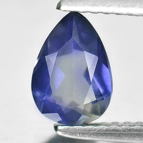 Natural Violet Blue Iolite Gemstones 0.90 Ct. Pear Shape 8.2 x 5.8 Mm. (1 of 3)