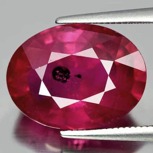 Natural Purplish Pink Ruby Gemstones 10.29 Ct. Oval Shape 14.3 x 10.8 Mm. (1 of 3)