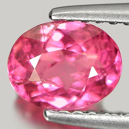 Natural Pink Tourmaline Gemstones 0.97 Ct. Oval Shape 6.8 x 5.4 Mm.: Product ID: 807226544 Product Name: Natural Tourmaline Weight: 0.97 CT. Size: 6.8 x 5.4 x 3.8 MM. Shape: Oval Color: Pink Clarity:SI Luster: Good Gems Origin: Nigeria Treatment: Unheated Crystal Struc
