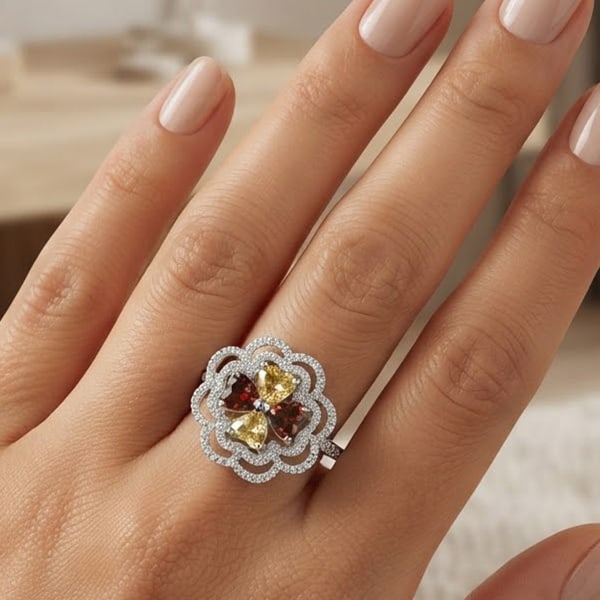 Natural Citrine Garnet Gemstones 925 Sterling Silver Ring Jewelry 3.34 Grams Size 5.5: Product ID: 280510159 Product Type: 925 Sterling Silver Fine Jewelry Jewelry Weight: 3.34 Grams. Ring Size: 5.5 Resizable(Fee) Gemstones Color: Multi-Color Metal: Solid Silver 92.5%. Gemstone Detail: 