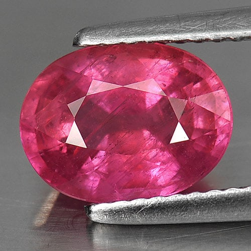 Natural Red Pink Ruby Gemstones 3.23 Ct. Oval Shape 9.6 x 7.4 Mm. (1 of 3)