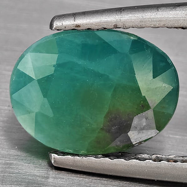 Natural Green Blueish Grandidierite Gemstones 3.22 Ct. Oval Shape 9.9 x 7.6 Mm.: Product ID: 803100019 Product Name: Natural Tsavorite Weight: 3.22 CT. Size: 9.9 x 7.6 x 6.4 MM. Shape: Oval Shape Color: Green Blueish Clarity:SI1 Luster: Good Gems Origin: Madagascar Treatment: Unhe