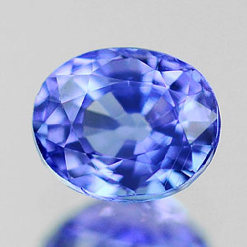Natural Violetish Blue Tanzanite Gemstones 0.58 Ct. Oval Shape 5.6 x 4.5 Mm.: Product ID: 807008312 Product Name: Natural Tanzanite Weight: 0.58 CT. Size: 5.6 x 4.5 x 3.2 MM. Shape: Oval Color: Violetish Blue Clarity:VVS Luster: Good Gems Origin: Tanzania Treatment: Heated Crys