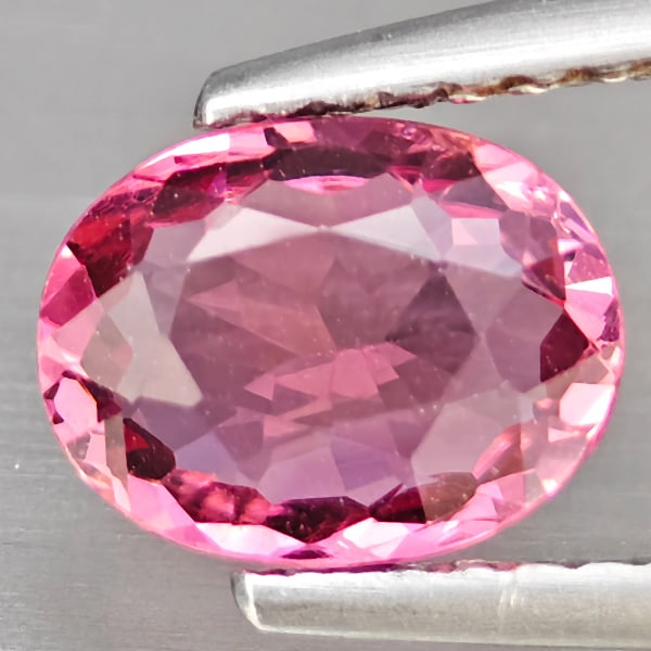 Natural Pink Tourmaline Gemstones 1.03 Ct. Oval Shape 7.6 x 6 Mm.: Product ID: 807251303 Product Name: Natural Tourmaline Weight: 1.03 CT. Size: 7.6 x 6 x 3.3 MM. Shape: Oval Shape Color: Pink Clarity:SI1 Luster: Good Gems Origin: Nigeria Treatment: Unheated Crystal 