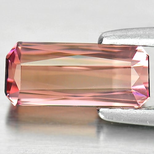 Natural Orangish Pink Tourmaline Gemstones 1.30 Ct. VVS Octagon Shape 9.4 x 4 Mm.: Product ID: 807242710 Product Name: Natural Tourmaline Weight: 1.30 CT. Size: 9.4 x 4 x 3.5 MM. Shape: Octagon Color: Orangish Pink Clarity:VVS Luster: Good Gems Origin: Nigeria Treatment: Unheated Cr