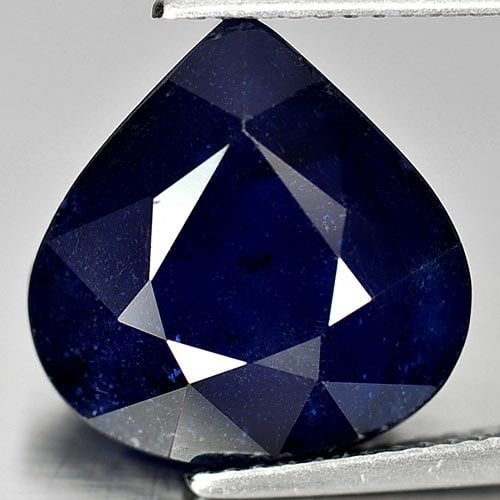 Natural Blue Sapphire Gemstones 10.05 Ct. Pear Shape 14 x 13.6 Mm. (1 of 3)