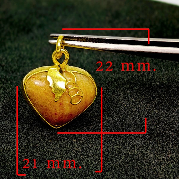 Natural Honey Jade Gemstones 32.59 Ct. Heart Nickel Pendant 22 x 21 Mm.: Product ID: 819814375 Product Name: Natural Jade Weight: 32.59 CT. Size: 22 x 21 x 12 MM. Shape: Heart Cabochon Color: Honey Clarity:Opaque Luster: Good Gems Origin: Thailand Treatment: Unheated Cryst
