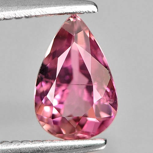 Natural Pink Tourmaline Gemstones 0.71 Ct. Pear Shape 7.4 x 4.7 Mm.: Product ID: 807246869 Product Name: Natural Tourmaline Weight: 0.71 CT. Size: 7.4 x 4.7 x 3.2 MM. Shape: Pear Color: Pink Clarity:VSI Luster: Good Gems Origin: Nigeria Treatment: Unheated Crystal Stru