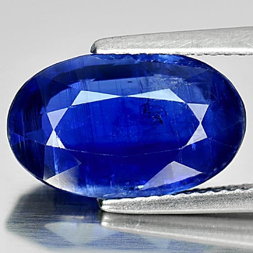 Natural Blue Kyanite Gemstones 6.29 Ct. Oval Shape 14.5 x 9 x 5 Mm.: Product ID: 804204187 Product Name: Natural Kyanite Weight: 6.29 CT. Size: 14.5 x 9 x 5 MM. Shape: Oval Color: Blue Clarity:VSI Luster: Good Gems Origin: Sri - Lanka Treatment: Unheated Crystal Struct