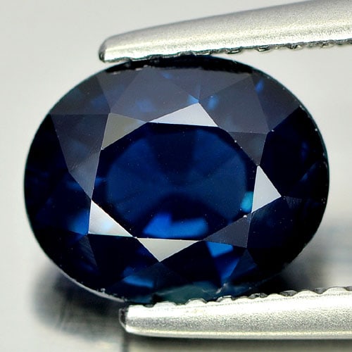 Natural Blue Sapphire Gemstones 2.11 Ct. Oval Shape 8.4 x 6.8 Mm. (1 of 4)