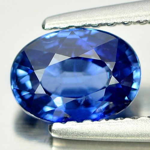 Natural Blue Sapphire Gemstones 1.19 Ct. Oval Shape 7.03 x 5.08 Mm. (1 of 4)