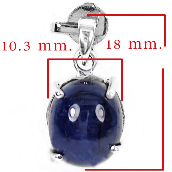 925 Sterling Silver Pendant Jewelry With Natural Blue Sapphire Oval Cabochon: Product ID: 502100487 Product Type: 925 Sterling Silver Fine Jewelry Jewelry Weight: 10.92 Grams. Gemstones Color: Blue Metal: Solid Silver 92.5%. Gemstone Detail: At Your Service: At Treasure of Gems