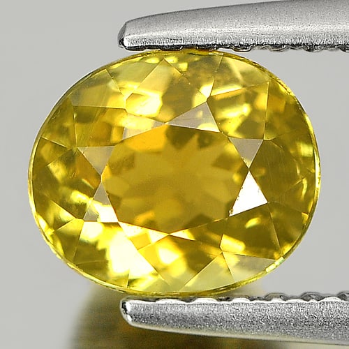 Natural Greenish Yellow Tourmaline Gemstones 1.44 Ct. Oval Shape 7 x 6 Mm.: Product ID: 807238348 Product Name: Natural Tourmaline Weight: 1.44 CT. Size: 7 x 6 x 5 MM. Shape: Oval Color: Greenish Yellow Clarity:VSI Luster: Good Gems Origin: Nigeria Treatment: Unheated Crystal