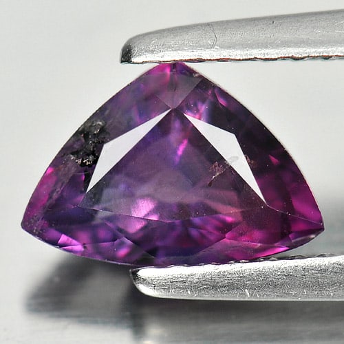Certified Natural Purple Sapphire Gemstones 1.48 Ct. Trillion Shape 5.91 x 8.61 Mm. (1 of 4)