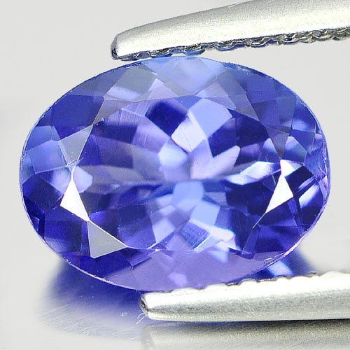 Natural Blue Tanzanite Gemstones 1.34 Ct. Oval Shape 8 x 6 Mm.: Product ID: 807008998 Product Name: Natural Tanzanite Weight: 1.34 CT. Size: 8 x 6 x 3.9 MM. Shape: Oval Color: Violetish Blue Clarity:VSI Luster: Very Good Gems Origin: Tanzania Treatment: Heated Cry