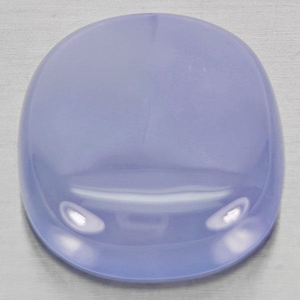 Natural Lavender Chalcedony Gemstones 33.71 Ct. Cushion Cabochon Shape 24 x 21 Mm. (1 of 3)