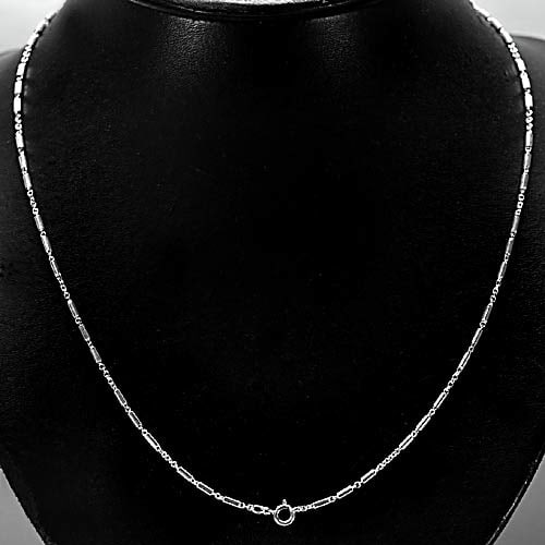 925 Sterling Silver Necklace Jewelry Length 20 Inch. 6.00 Grams (1 of 3)