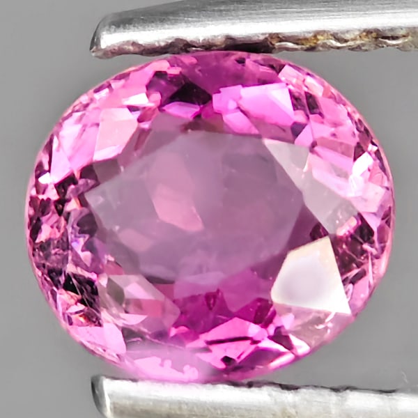 Natural Pink Tourmaline Gemstones 1.11 Ct. Oval Shape 6.8 x 6.1 Mm.: Product ID: 807251510 Product Name: Natural Tourmaline Weight: 1.11 CT. Size: 6.8 x 6.1 x 4 MM. Shape: Oval Color: Pink Clarity:SI1 Luster: Good Gems Origin: Nigeria Treatment: Unheated Crystal Struct