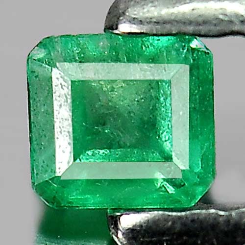 Natural Green Emerald Gemstones 0.16 Ct. Octagon Shape 3.2 x 3 Mm.: Product ID: 802403006 Product Name: Natural Emerald Weight: 0.16 CT. Size: 3.2 x 3 x 2.4 MM. Shape: Octagon Color: Green Clarity:SI Luster: Good Gems Origin: Columbia Treatment: Unheated Crystal Struc