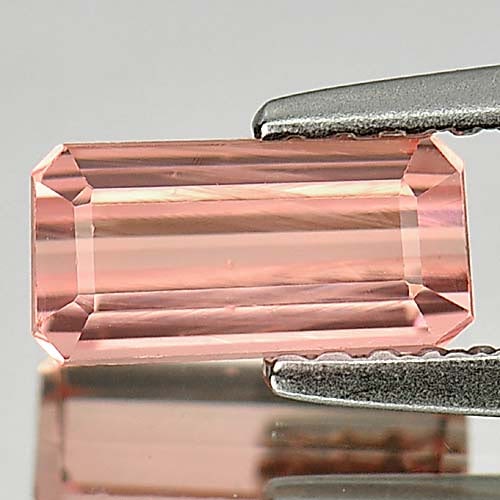 Natural Pink Tourmaline Gemstones 0.99 Ct. Octagon Shape 7.7 x 3.9 Mm.: Product ID: 807247383 Product Name: Natural Tourmaline Weight: 0.99 CT. Size: 7.7 x 3.9 x 3.4 MM. Shape: Octagon Color: Pink Clarity:VSI Luster: Good Gems Origin: Nigeria Treatment: Unheated Crystal S