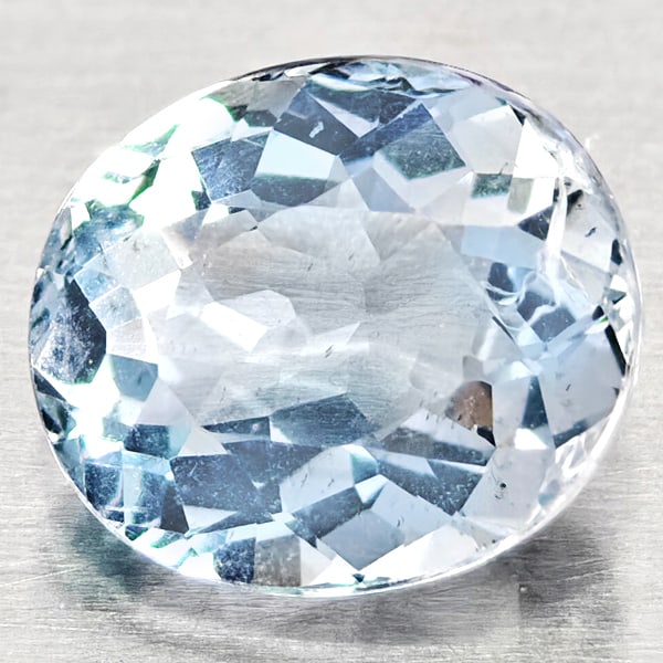 Natural Light Blue Aquamarine Gemstones 1.11 Ct. Oval Shape 7.3 x 6.4 Mm.: Product ID: 800812145 Product Name: Natural Aquamarine Weight: 1.11 CT. Size: 7.3 x 6.4 x 4.1 MM. Shape: Oval Shape Color: Light Blue Clarity:VSI - SI1 Luster: Good Gems Origin: Brazil Treatment: Unhe