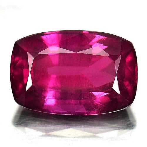 Natural Purplish Pink Rhodolite Garnet Gemstones 4.80 Ct. Cushion Shape 11.6 x 7.7 Mm. (1 of 3)