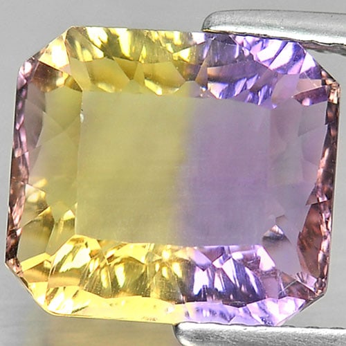 Natural Bi Color Ametrine Gemstones 5.33 Ct. Octagon Millennium Cut 11 x 10 Mm.: Product ID: 800408020 Product Name: Natural Ametrine Weight: 5.33 CT. Size: 11 x 10 x 6.3 MM. Shape: Octagon Millennium Cut Color: Bi Color Clarity:IF Luster: Very Good Gems Origin: Bolivia Treatment: