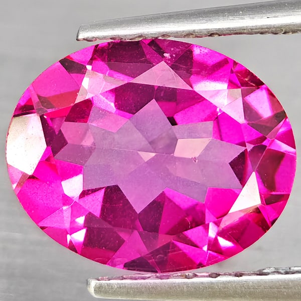 Natural Pink Topaz Gemstones 2.88 Ct. Oval Shape 10 x 8 Mm.: Product ID: 807168664 Product Name: Natural Topaz Weight: 2.88 CT. Size: 10 x 8 x 5 MM. Shape: Oval Shape Color: Pink Clarity:VSI Luster: Good Gems Origin: Brazil Treatment: Treated Crystal Structure:
