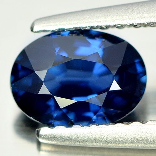 Natural Blue Sapphire Gemstones 1.04 Ct. Oval Shape 7.00 x 5.07 Mm. (1 of 4)