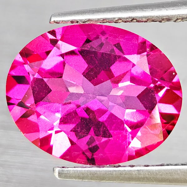 Natural Pink Topaz Gemstones 2.85 Ct. Oval Shape 10 x 8 Mm.: Product ID: 807168659 Product Name: Natural Topaz Weight: 2.85 CT. Size: 10 x 8 x 5 MM. Shape: Oval Shape Color: Pink Clarity:VSI Luster: Good Gems Origin: Brazil Treatment: Treated Crystal Structure: