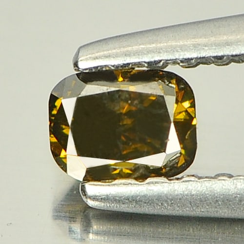 Natural Yellownish Brown Diamond 0.23 Ct. Cushion Shape 3.8 x 2.9 Mm.: Product ID: 550000535 Product Name: Natural Natural Diamond Weight: 0.23 CT. Size: 3.8 x 2.9 x 2.2 MM. Shape: Cushion Color: Yellownish Brown Clarity:VVS Luster: Scintillating Gems Origin: Belgium Tre