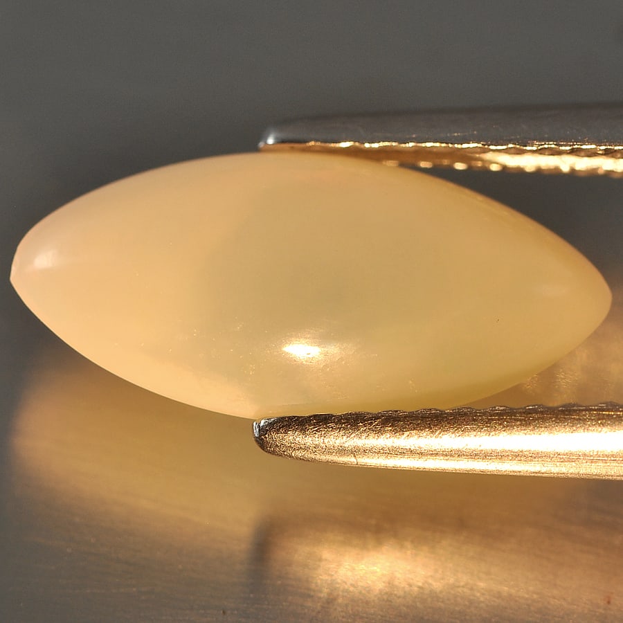Natural White Opal Gemstones 1.42 Ct. Marquise Shape 14.3 x 6.8 Mm.