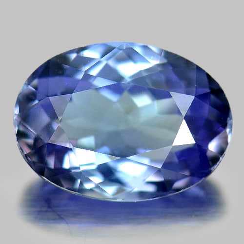 Natural Blue Tanzanite Gemstones 1.47 Ct. Clean Oval Shape 8.49 x 6.17 Mm.