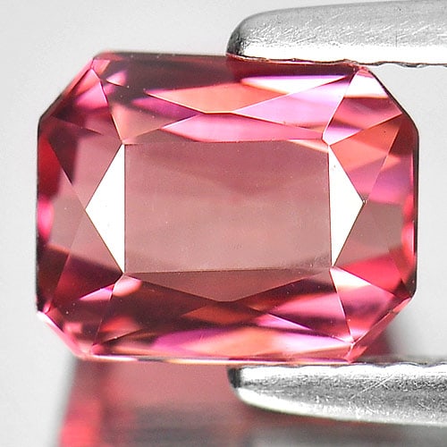 Natural Purplish Pink Tourmaline Gemstones 1.73 Ct. Octagon Shape 7.2 x 5.9 Mm.