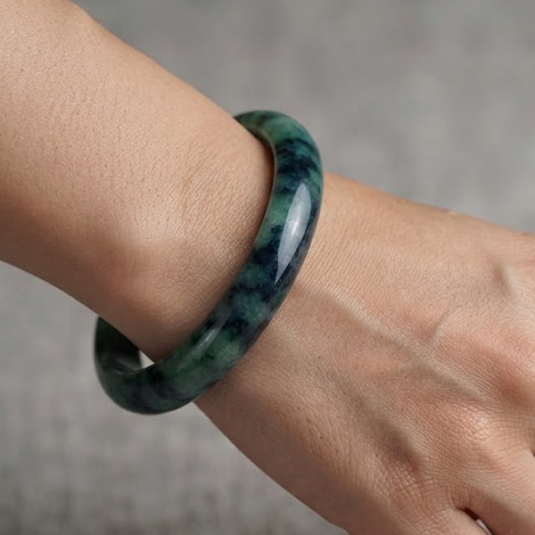 Natural Mulit Color Jade Gemstones Bangle 430.86 Ct. Diameter 65 Mm.