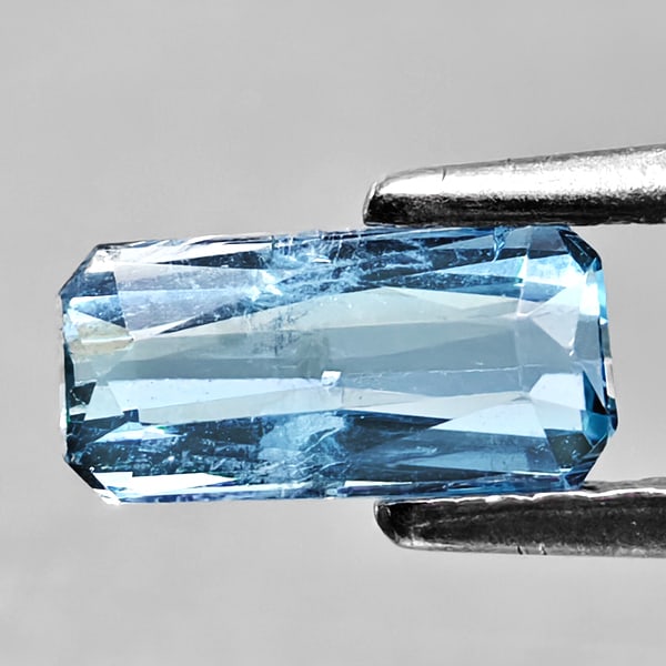 Natural Baby Blue Aquamarine Gemstones 0.55 Ct. Octagon Shape 7 x 3.5 Mm.