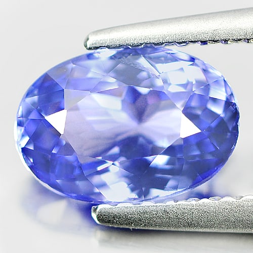 Natural Violetish Blue Tanzanite Gemstones 1.57 Ct. Oval Shape 8.6 x 6 Mm.