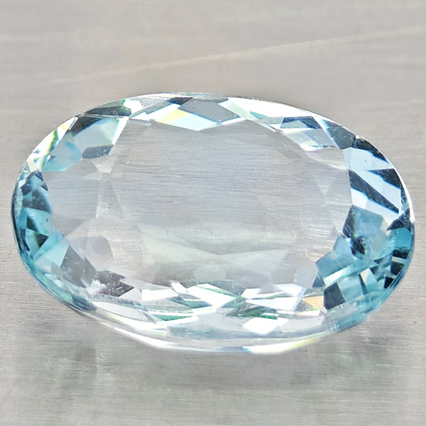 Natural Light Blue Aquamarine Gemstones 1.76 Ct. Oval Shape 9.6 x 7.1 Mm.