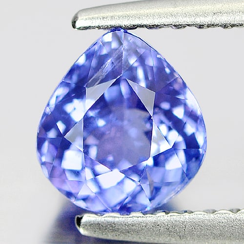 Natural Blue Tanzanite Gemstones 1.07 Ct. Pear Shape 6.5 x 6 Mm.