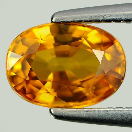 Natural Yellow Sapphire Gemstones 1.22 Ct. Oval Shape 7.1 x 5.1 Mm.