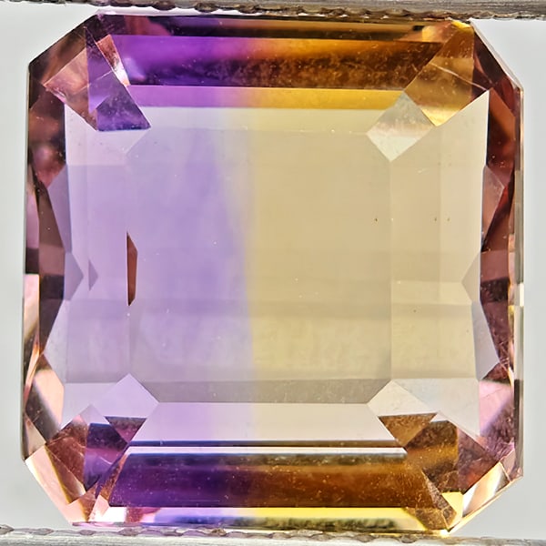 Natural Bi Color Ametrine 5.15 Ct. Octagon Shape 10.4 x 10.1 Mm Gemstone from Bolivia